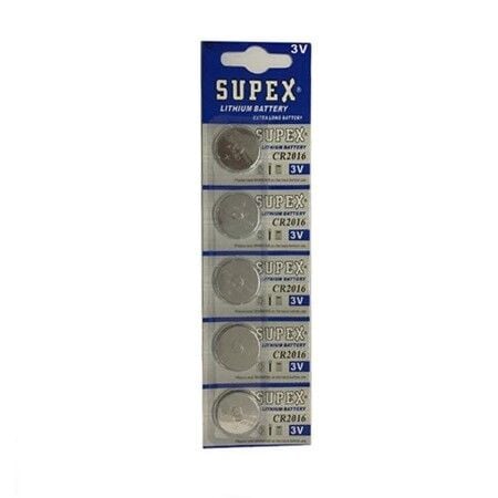 Supex Cr2016 3v Lityum 5li Blister Pil