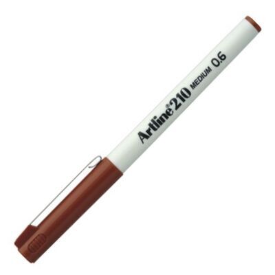 Artline 210n Keçe Uçlu Yazı Kalemi Uç:0,6mm Kahverengi Lv-a-ek-210n Brown