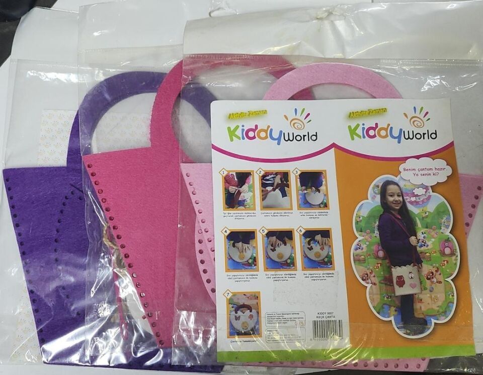 Kiddy Keçe Çanta Farklı Temalı