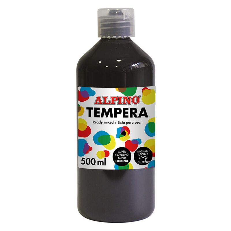 Alpino Sulu Boya 500 Ml Tempera Siyah Dm-010183