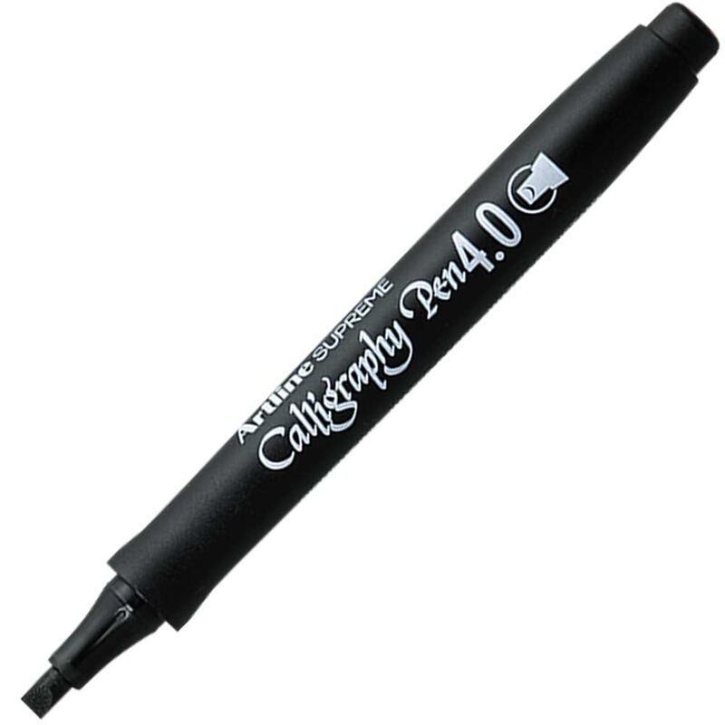 Artline Supreme Calligraphy Pen 4.0 Kaligrafi Kalemi Uç:4,0mm Siyah Lv-a-epf-244 Black