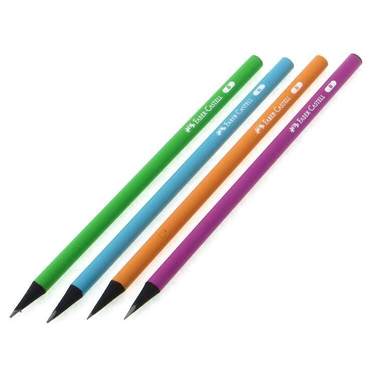 Faber Castell Kurşun Kalem B Siyah Lata Neon 400000