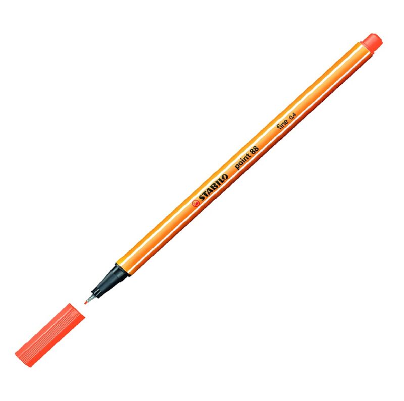 Stabilo Point 88 Keçe Uçlu Kalem 0,4 Mm - Açık Alev Kırmızısı 88/30