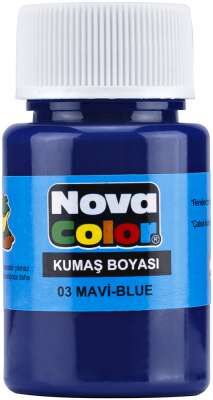 Nova Color Kumaş Boyasi 35ml Mavi Şişe Nc-161