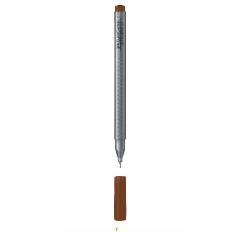 Faber Castell Keçe Uçlu Kalem Grıp Finepen 0,4 Mm Açık Kahve 697