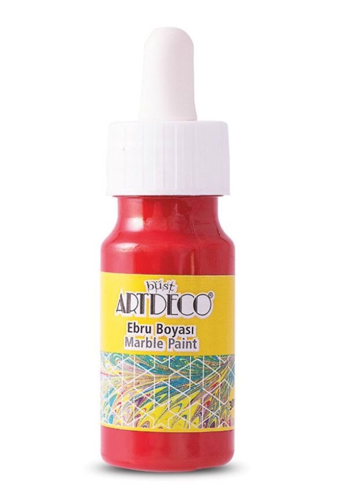Artdeco Ebru Boyası 30ml Damlalıklı Kırmızı 05 Lv-y-016b-05