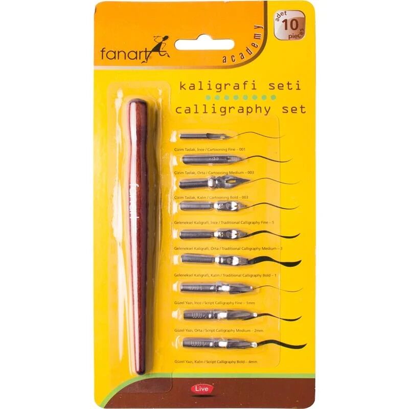 Fanart Academy Kaligrafi Seti 9 Uçlu Lv-f-9480.s1