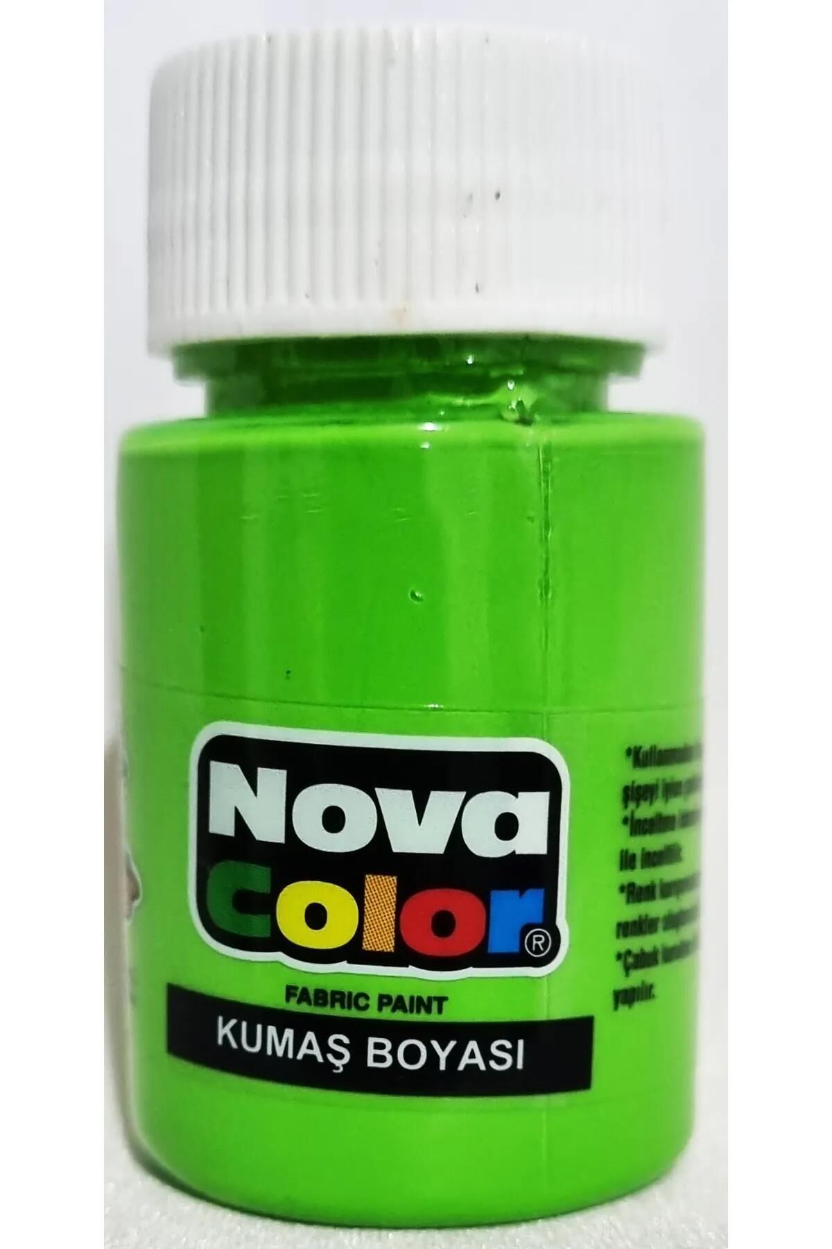 Nova Color Kumaş Boyasi 35ml Açık Yeşil Şişe Nc-505