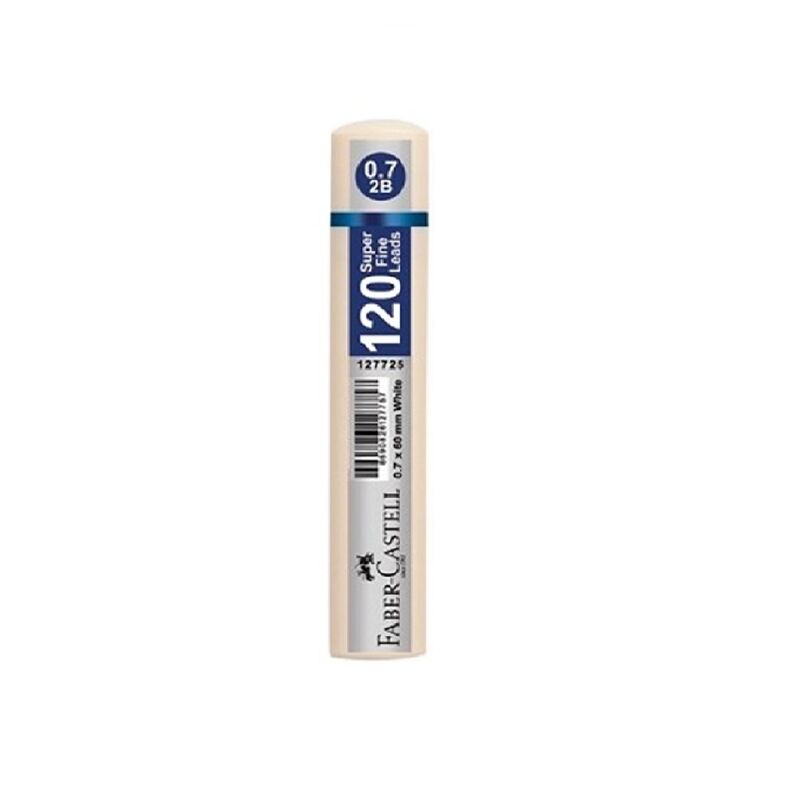 Faber Castell Kalem Ucu ( Min ) 0,7 Mm Grip 2b 60mm, 120li Beyaz 1430