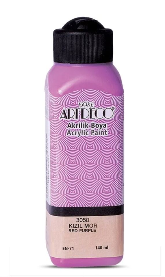 Artdeco Akrilik Boya 140ml Kızıl Mor 3050 Lv-y-070r-3050