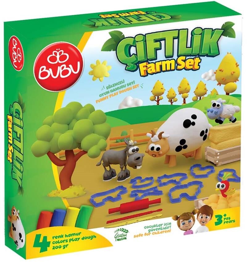 Bu-bu Oyun Hamuru Seti Çiftlik (m) Oh0017