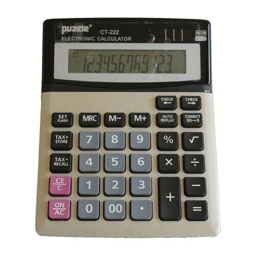 Puzzle Hesap Makinası Masaüstü 12 Hane Ct-222 S
