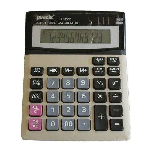 Puzzle Hesap Makinası Masaüstü 12 Hane Ct-222 S