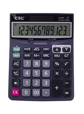 Csl Cs-130t 12 Hane Masa Tipi İşlem Kontrollü Hesap Makinesi