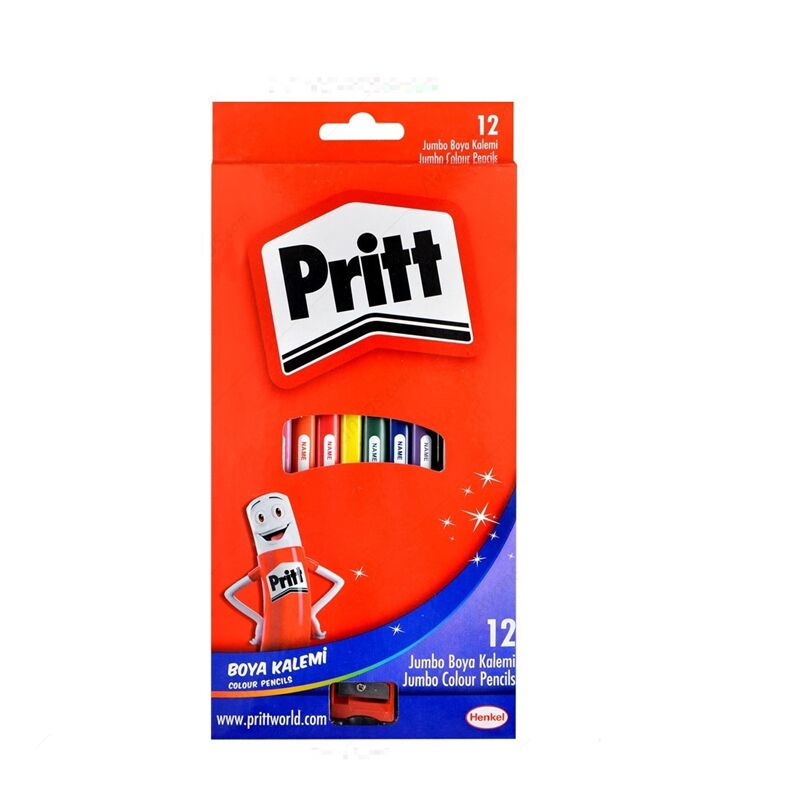 Pritt Kuruboya 12'li Jumbo Üçgen Karton Kutu 1219733