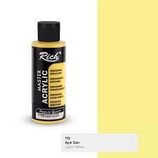 Rich Master Akrilik Boya 120 Cc Açık Sarı Akr-120-110