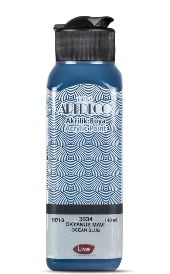 Artdeco Akrilik Boya 140ml Okyanus Mavi 3634 Lv-y-070r-3634
