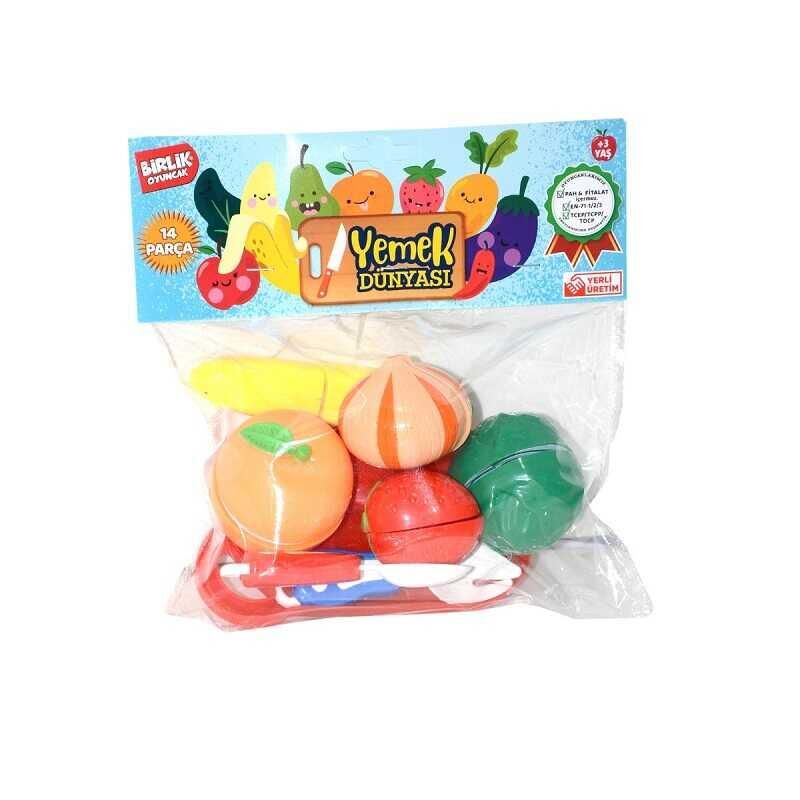 Birlik Manav Kesilebilen Meyve & Sebze 14 Parça Urt-007 Pvc