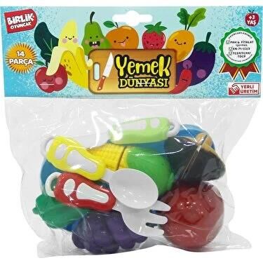 Birlik Manav Kesilebilen Meyve & Sebze 14 Parça Urt-007 Pvc