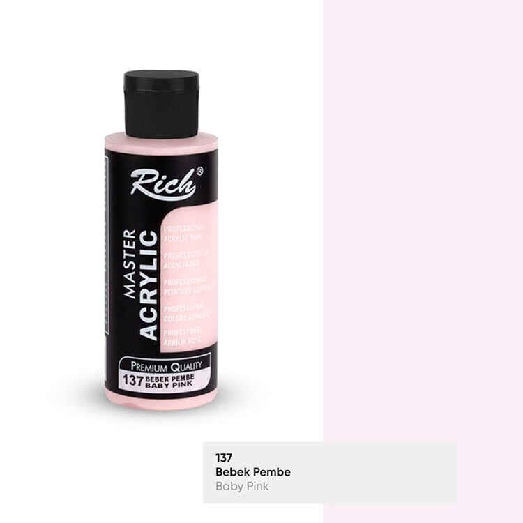 Rich Master Akrilik Boya 120 Cc Bebek Pembe Akr-120-137