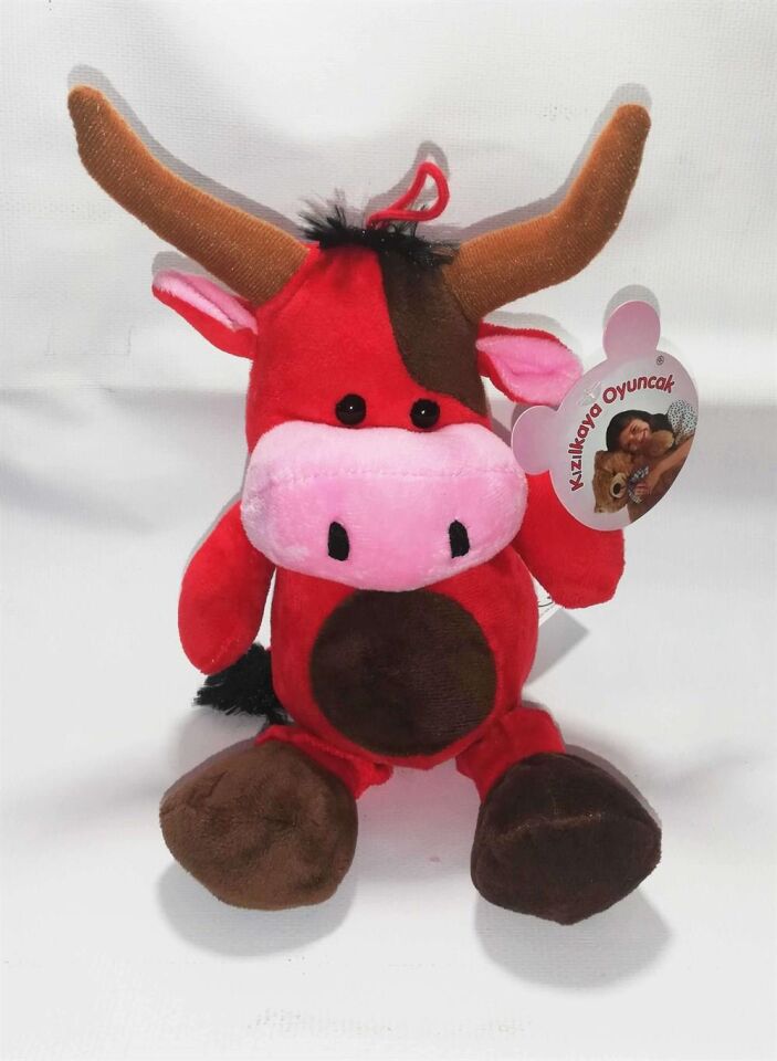 Kızılkaya Peluş Kırmızı Boğa 25cm G5153