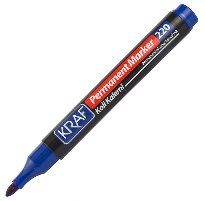 Kraf Permanent Markör Yuvarlak Uc Mavi 220