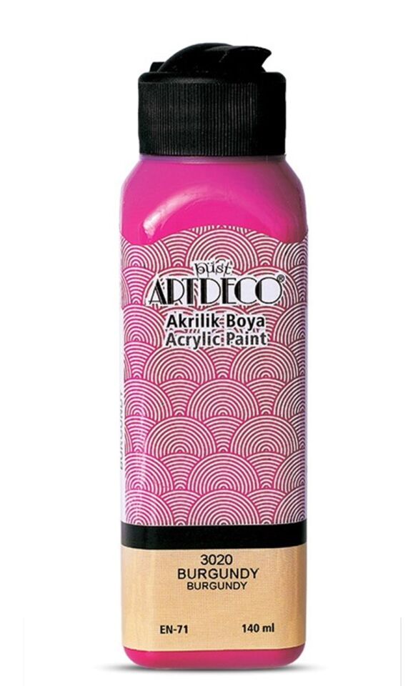 Artdeco Akrilik Boya 140ml Burgundy 3020 Lv-y-070r-3020