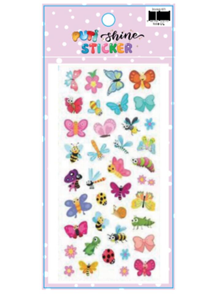 Puti Sticker Kelebekler Pt-10175