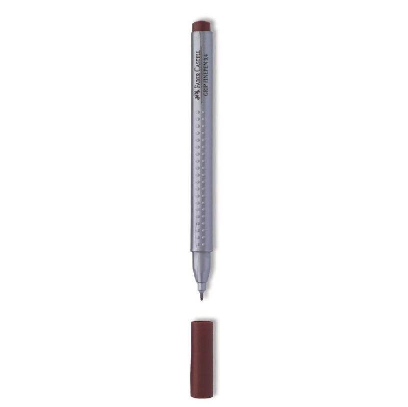 Faber Castell Keçe Uçlu Kalem Grıp Finepen 0,4 Mm Kahve 699