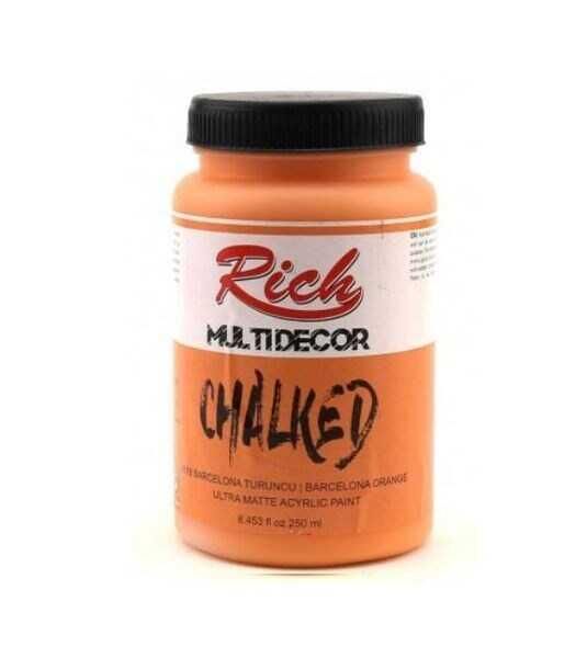 Rich Multi Decor Chalked 250 Cc Barcelona Turuncu Mdc-250-4518