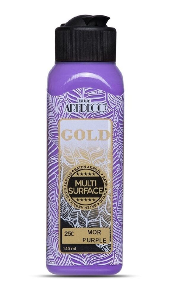 Artdeco Gold Multi-surface Akrilik Boya 140ml Mor 250 Lv-y-g70r-250