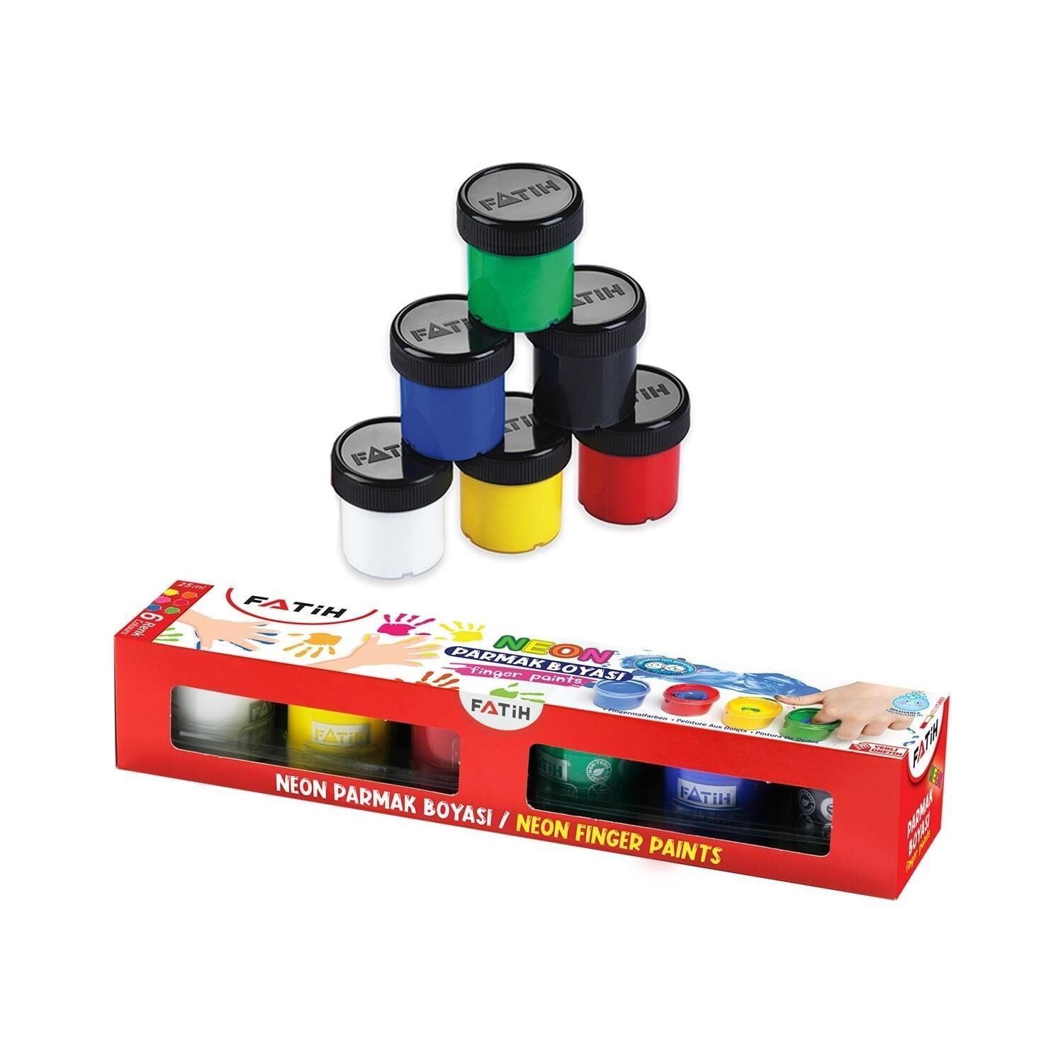 Fatih Parmak Boyası 6 Renk 25 Ml Şişe Fa-50021
