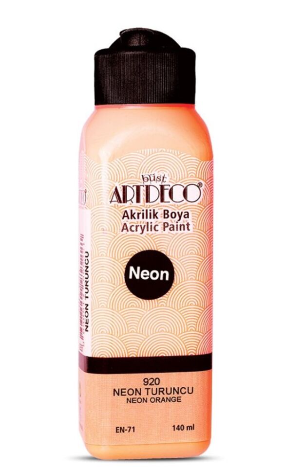 Artdeco Akrilik Boya 140ml Neon Turuncu 920 Lv-y-070r-920