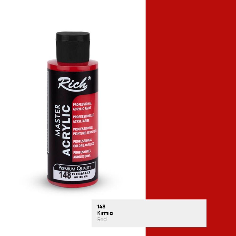 Rich Master Akrilik Boya 120 Cc Kırmızı Akr-120-148