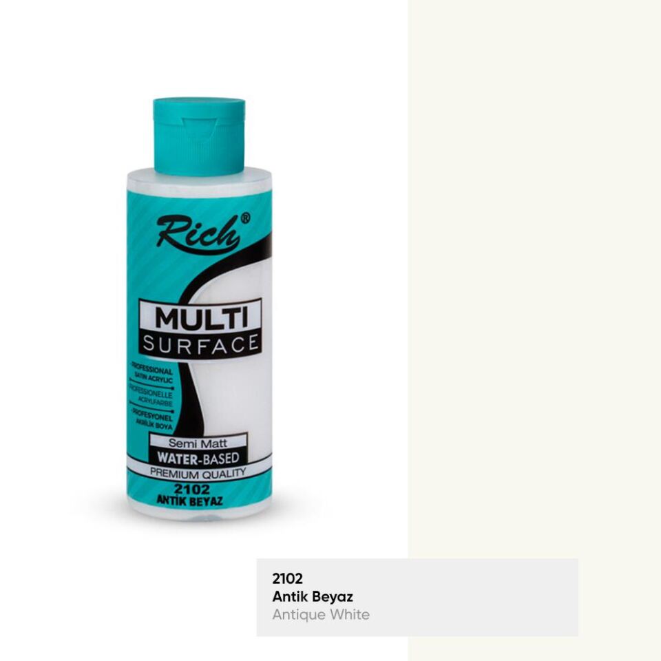 Rich Multi Surface Akrilik Boya 120 Cc Antik Beyaz Mls-120-2102