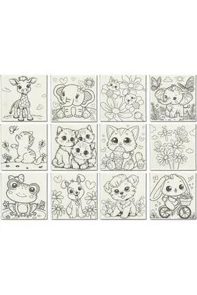 Fufi Tuval 20x20 Cm Desenli Çocuk Boyama Tvl-1028