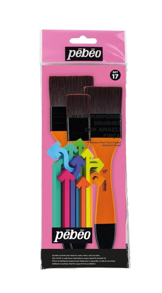 Pebeo Fırça Seti 3'lü Çok Amaçli Set:17