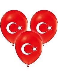 Gemar Balon Latex Ay Yıldız Baskılı 10'' 100'lü 045