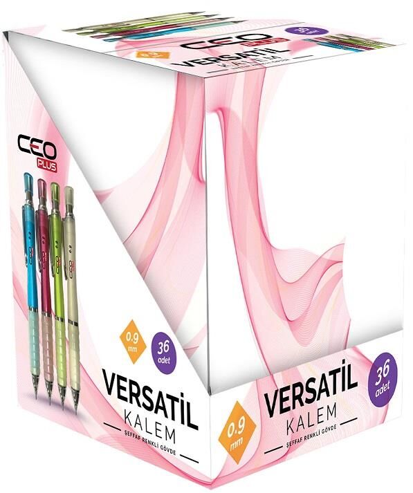 Ceo Versatil Kalem Şeffaf Renkli Gövde 0.9mm 36'lı Vr0002