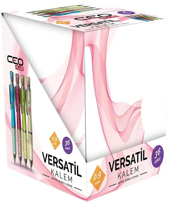 Ceo Versatil Kalem Şeffaf Renkli Gövde 0.9mm 36'lı Vr0002