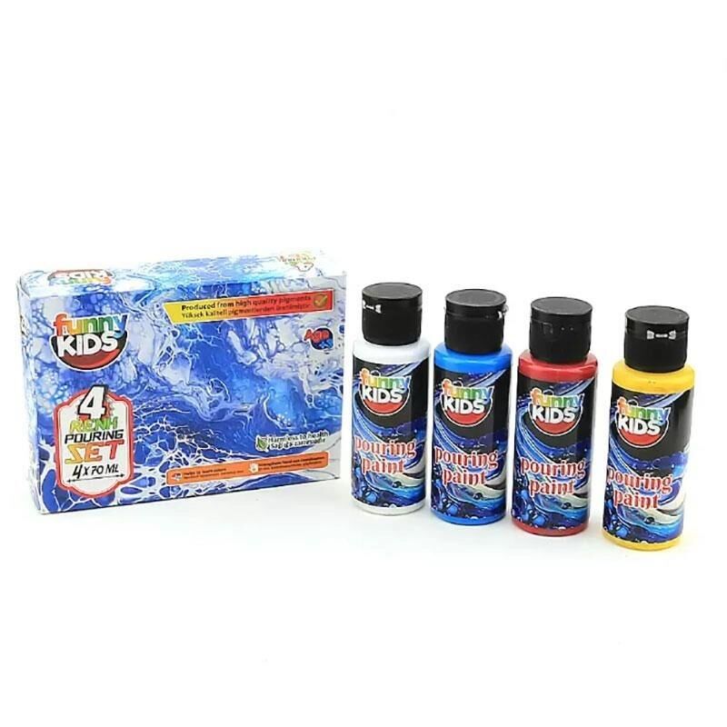 Rich Funny Kıds Pourıng Paint 4'lü Set 05751