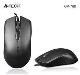 A4 Tech Op-760 Usb Siyah V-track 1000 Dpı Kablolu Mouse