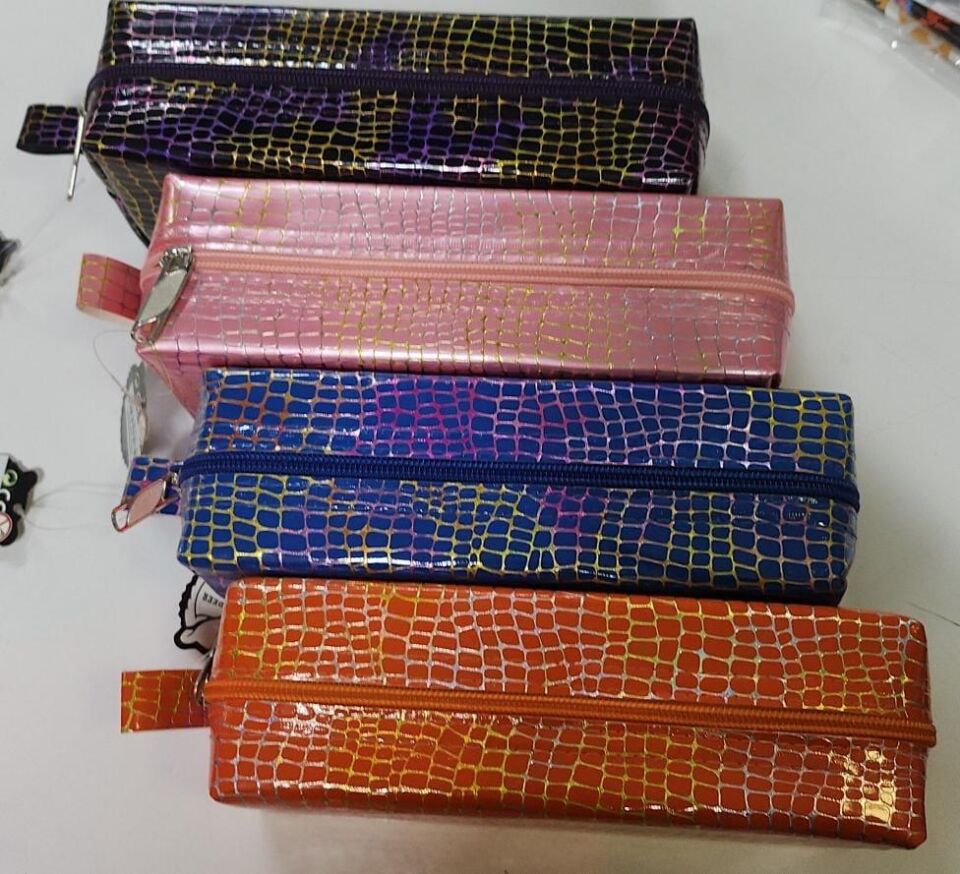 B&d Krokodil Desen Kalem Çantası Büyük Boy Set Bd-kcs086 Asorti