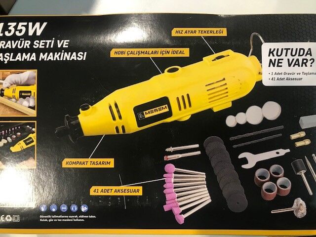 Meşem 926 41 Parça Gravür Seti Ve Taşlama Makinası