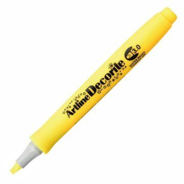 Artline Decorite Chisel Type Kesik Uçlu Marker Yellow Lv-a-edf-3 Yellow