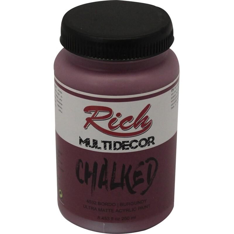 Rich Multi Decor Chalked 250 Cc Bordo Mdc-250-4532