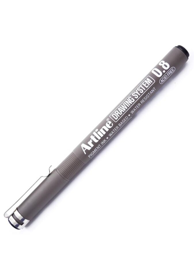 Artline Drawing System 0.8 Çizim Kalemi Uç:0,8mm Siyah Lv-a-ek-238 Black
