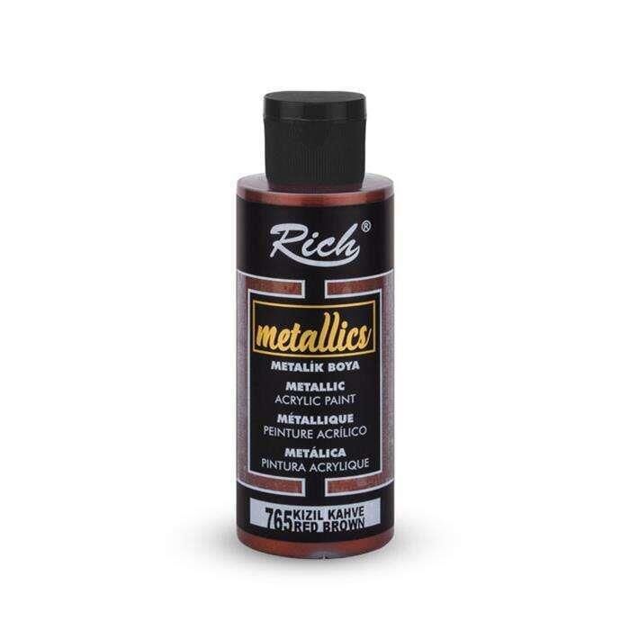 Rich Metalik Akrilik Boya 120 Cc ( 765 ) Kızıl Kahve Met-120-03982