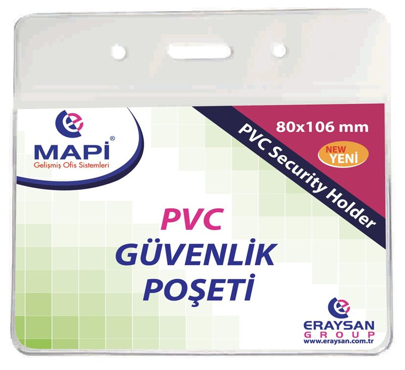 Mapi Pvc Güvenlik Kartı Poşeti 80x106 100'lü Paket 9101035