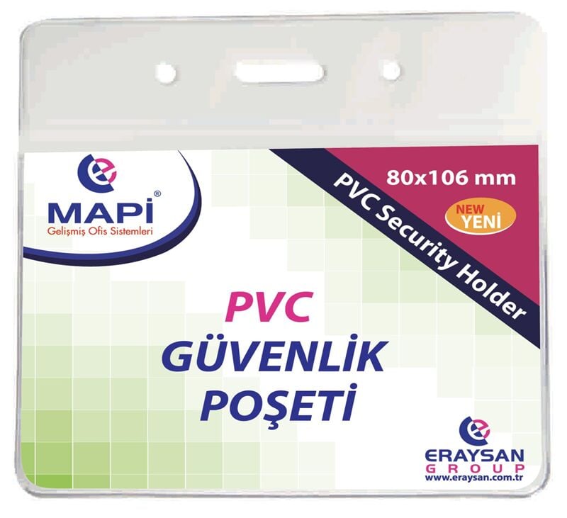 Mapi Pvc Güvenlik Kartı Poşeti 80x106 100'lü Paket 9101035
